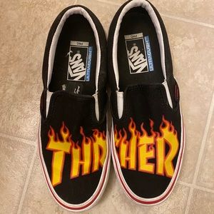Vans x Thrasher slip on van sneakers